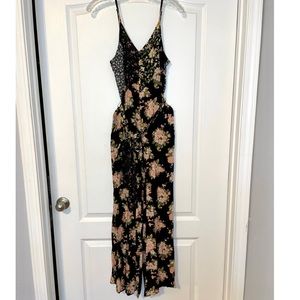 American Eagle Floral Patchwork Jumpsuit